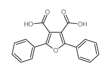 3,4-Furandicarboxylicacid, 2,5-diphenyl- Structure