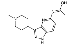 N-[3-(1-methylpiperidin-4-yl)-1H-pyrrolo[3,2-b]pyridin-5-yl]acetamide结构式
