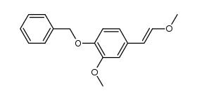 1-(benzyloxy)-2-methoxy-4-(2-methoxyvinyl)benzene Structure