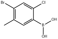 2-Chloro-4-bromo-5-methylphenylboronic acid Structure