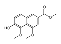 6-羟基-4,5-二甲氧基-2-萘羧酸甲酯结构式