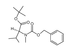 N-(Benzyloxycarbonyl)-N-methyl-(S)-valin-tert-butylester Structure