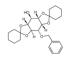 (+/-)-3-O-benzyl-1,2:4,5-di-O,O-cyclohexylidene-myo-inositol结构式