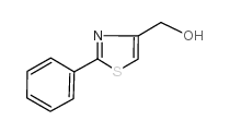 (2-苯基噻唑-4-基)甲醇结构式