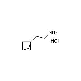 2-(1-双环[1.1.1]戊基)乙胺盐酸盐结构式