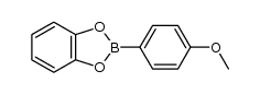 2-(4-methoxyphenyl)-1,3,2-benzodioxaborole结构式