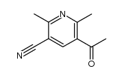 5-acetyl-2,6-dimethyl-nicotinonitrile结构式