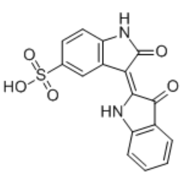 靛玉红-5-磺酸酯结构式
