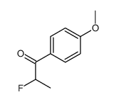 1-Propanone, 2-fluoro-1-(4-methoxyphenyl)- (9CI) Structure