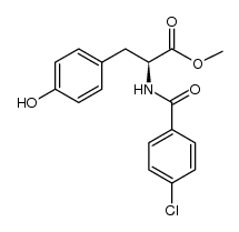 (S)-methyl 2-(4-chlorobenzamido)-3-(4-hydroxyphenyl)propanoate Structure