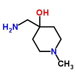 4-(Aminomethyl)-1-methyl-4-piperidinol Structure