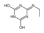 6-ethylamino-1H-1,3,5-triazine-2,4-dione结构式