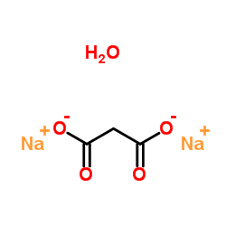 Sodium malonate hydrate (2:1:1) structure