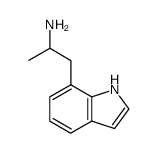 2-indol-7-yl-1-methyl-ethylamine结构式
