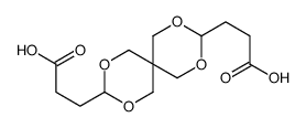 2,4,8,10-tetraoxaspiro[5.5]undecane-3,9-dipropionic acid structure
