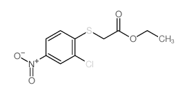Acetic acid,2-[(2-chloro-4-nitrophenyl)thio]-, ethyl ester Structure