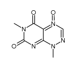 1,6-dimethyl-4-oxy-1H-pyrimido[5,4-e][1,2,4]triazine-5,7-dione结构式