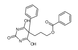3-(2,4,6-trioxo-5-phenyl-1,3-diazinan-5-yl)propyl benzoate Structure