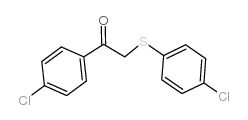 1-(4-氯苯基)-2-[(4-氯苯基)磺酰基]-1-乙酮结构式