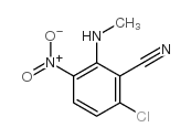 6-chloro-2-methylamino-3-nitrobenzonitrile Structure
