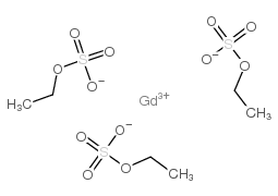 ethyl hydrogen sulphate, gadolinium(3+) salt结构式