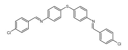 4,4'-Bis-(4-chlor-phenylimino-methyl)-diphenyl-sulfid结构式