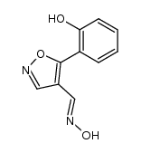4-formyl-5-(o-hydroxyphenyl)-isoxazole oxime结构式