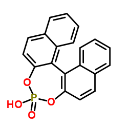 (S)-(+)-1,1'-Binaphthyl-2,2'-diyl hydrogenphosphate structure