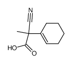 (R)-Cyano-cyclohex-1-enyl-methyl-acetic acid结构式