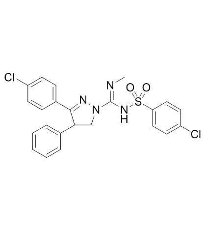 3-(4-氯苯基)-N-((4-氯苯基)磺酰基)-N'-甲基-4-苯基-4,5-二氢-1H-吡唑-1-酰胺图片