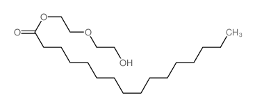 Hexadecanoic acid,2-(2-hydroxyethoxy)ethyl ester structure