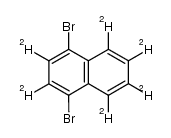 1,4-dibromonaphthalene-d6结构式