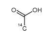 [14C]-Acetic acid Structure