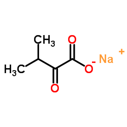 Sodium 3-methyl-2-oxobutanoate structure