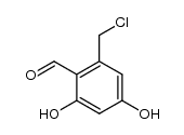 2-chloromethyl-4,6-dihydroxybenzaldehyde结构式