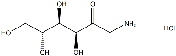 1-Amino-1-deoxy-D-fructose (hydrochloride) structure