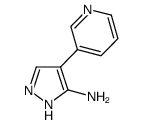 4-吡啶基-3-2H-吡唑-3-胺结构式