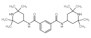 N1,N3-双(2,2,6,6-四甲基哌啶-4-基)间苯二甲酰胺结构式