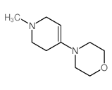 4-(1-methyl-3,6-dihydro-2H-pyridin-4-yl)morpholine结构式