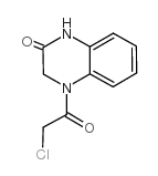 4-(2-氯乙酰基)-3,4-二氢-1H-喹喔啉-2-酮结构式