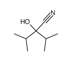 2-hydroxy-2-isopropyl-3-methyl-butyronitrile结构式