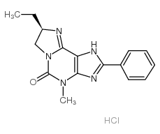 (8R)-8-ethyl-4-methyl-2-phenyl-7,8-dihydro-1H-imidazo[2,1-f]purin-5-one,hydrochloride Structure