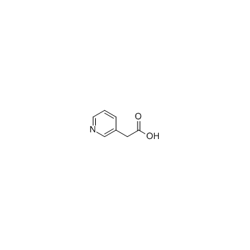 3-Pyridineacetic acid structure