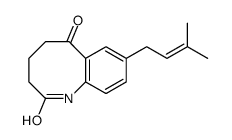 8-(3-methylbut-2-enyl)-1,3,4,5-tetrahydro-1-benzazocine-2,6-dione结构式