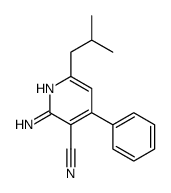 2-amino-6-(2-methylpropyl)-4-phenylpyridine-3-carbonitrile Structure