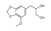 3-(7-methoxy-1,3-benzodioxol-5-yl)propane-1,2-diol Structure