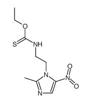 [2-(2-methyl-5-nitro-imidazol-1-yl)-ethyl]-thiocarbamic acid O-ethyl ester Structure