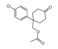 [1-(4-chlorophenyl)-4-oxocyclohexyl]methyl acetate结构式
