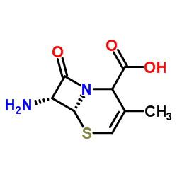 (7R)-7-Amino-3-methylcepham-2-ene-4-carboxylic acid structure