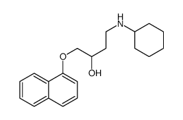 naphthoxybutanolcyclohexylamine结构式